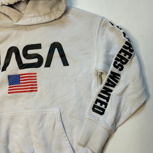 H&M Kids NASA "Explorers Wanted" Hoodie - White - Size 8-10Y - Picture 3 of 6